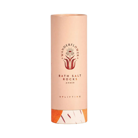 Uplifting Bath Salt Rocks Tube – Amber