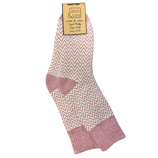 Herringbone Ribbed Socks