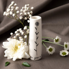 'Thank You For Helping...' Bud Vase